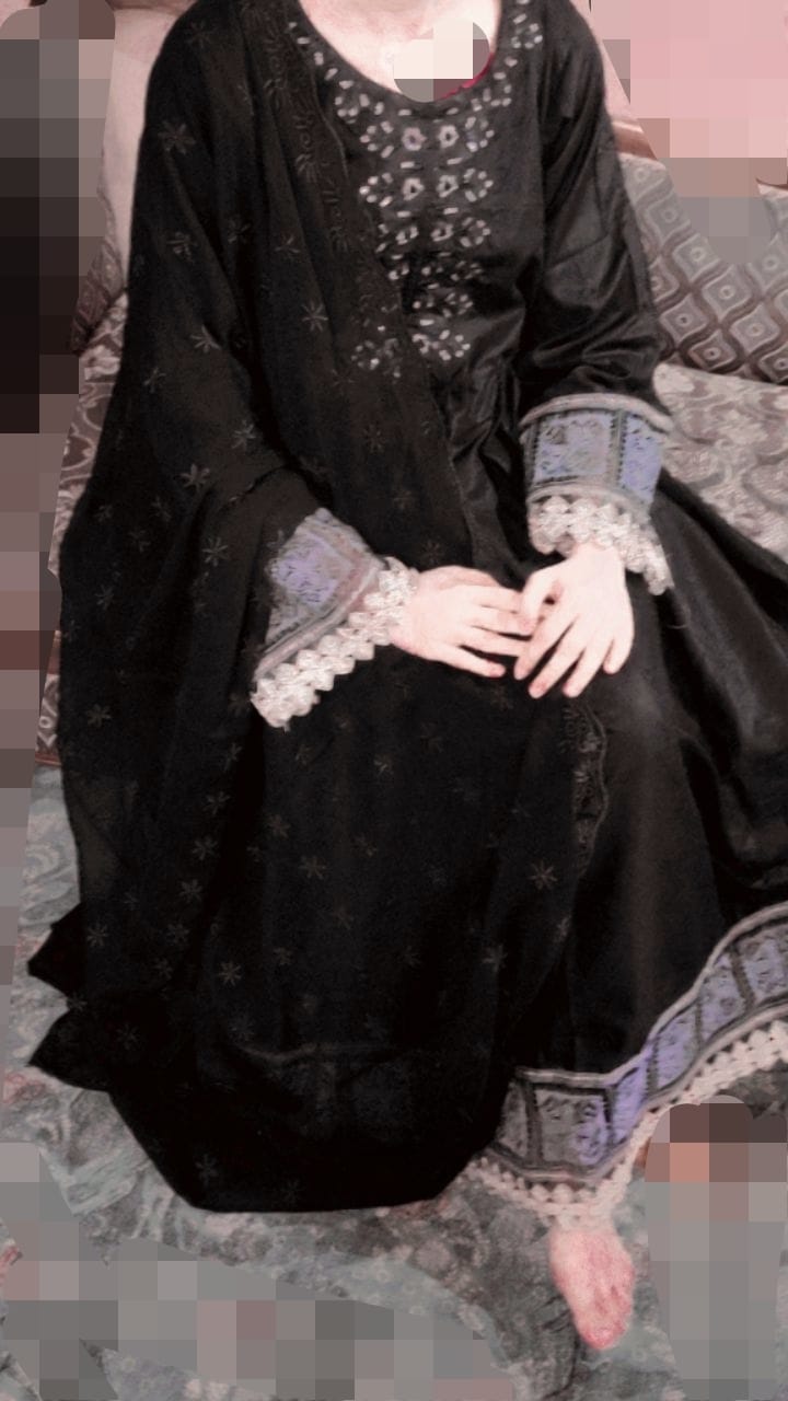 The Statement Black Embroidered anarkali Frock