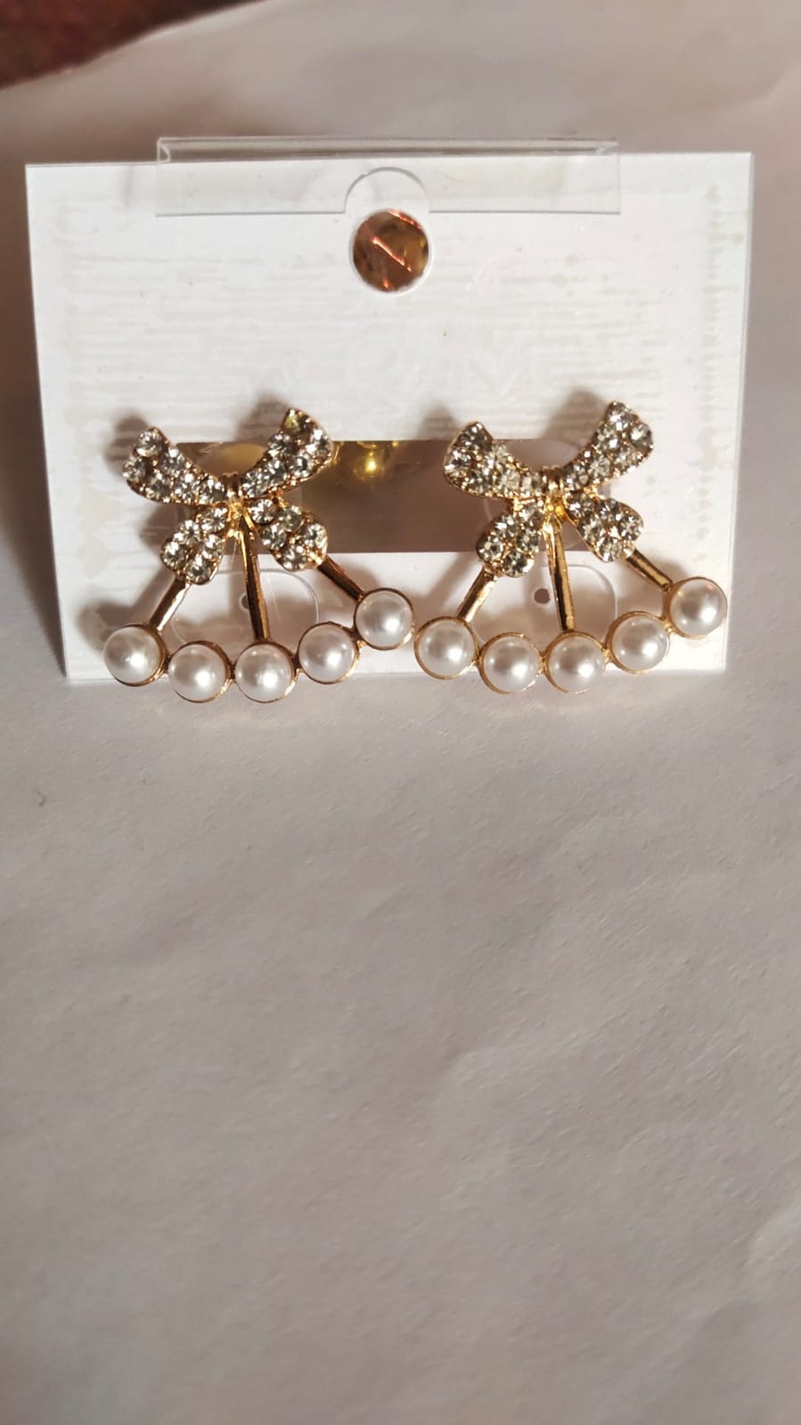 The Alluring Pearl Drop Bow Earring
