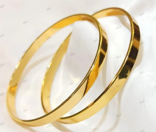 RADIANT GOLDEN FLAT BANGLES