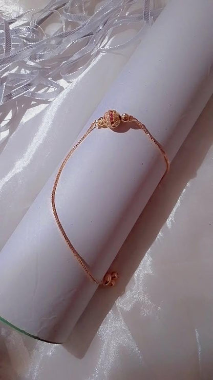 Gilded Pearl Bracelet