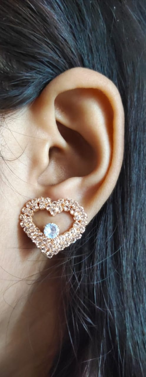 Crystal Heart Glow Earring