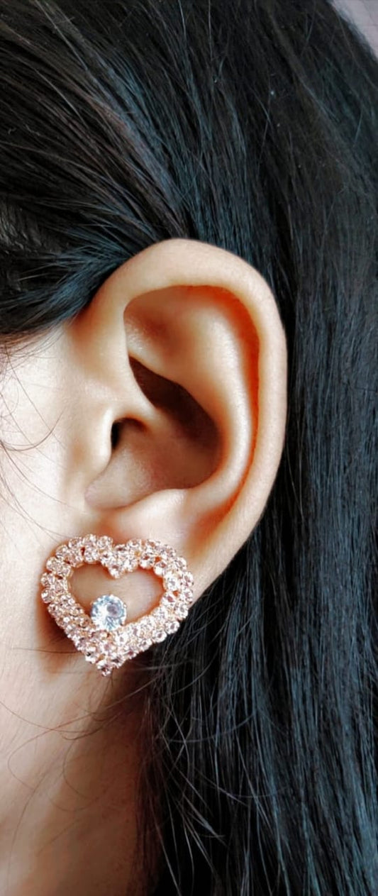 Crystal Heart Glow Earring
