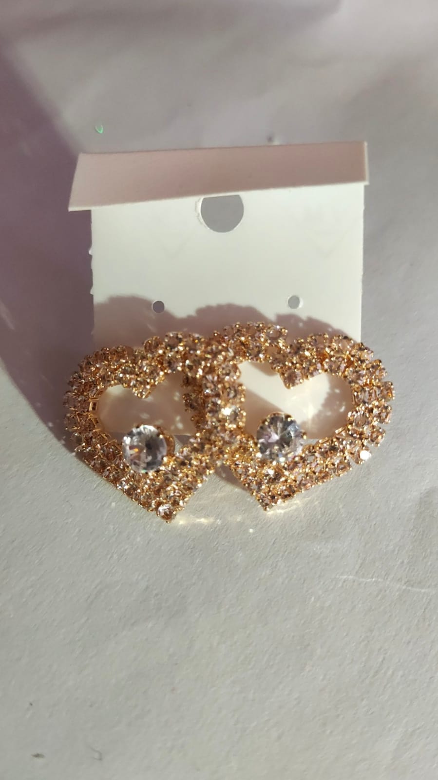 Crystal Heart Glow Earring