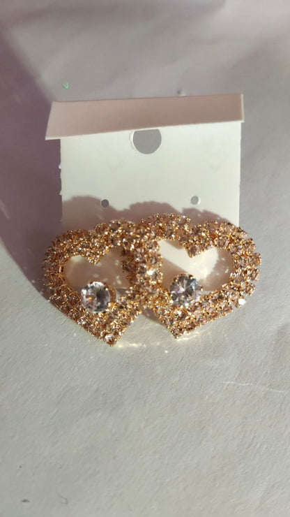 Crystal Heart Glow Earring