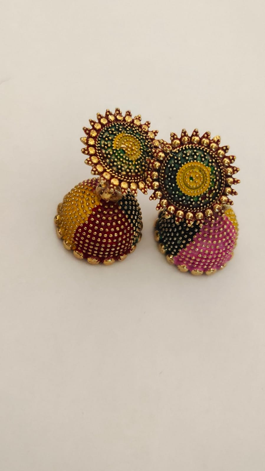 Multicolored Jhumka Earrings