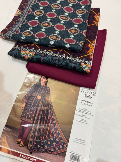 3 piece winter corduory stuff Bonanza satrangi