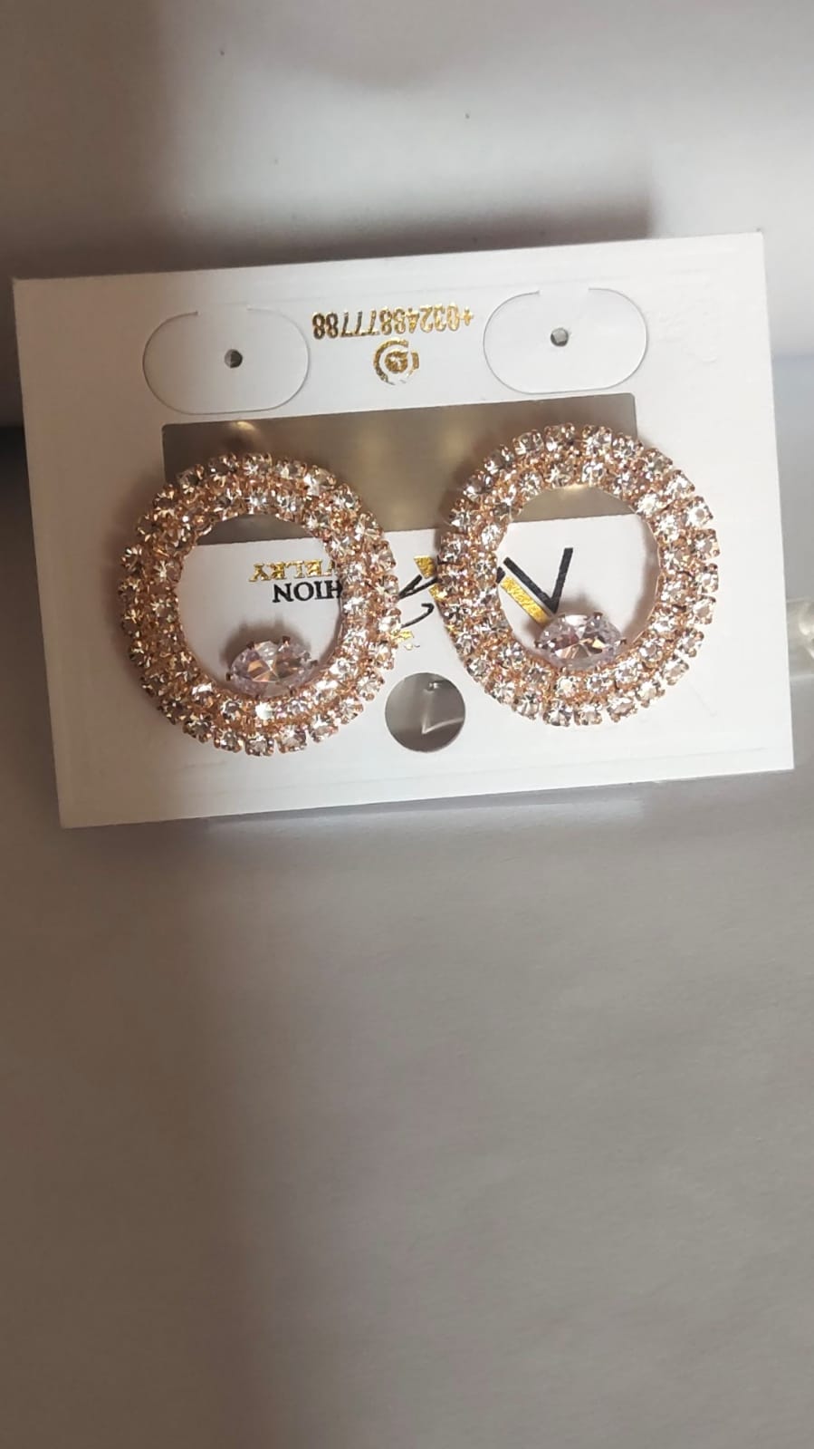 radiant circle spark earring